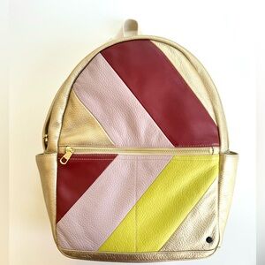 ✨ Gold Patchwork State Bags Backpack